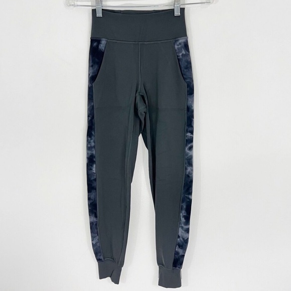 Lululemon Align Jogger Track Stripe Graphite Grey/Diamond Dye Pitch Graphite - Picture 1 of 15